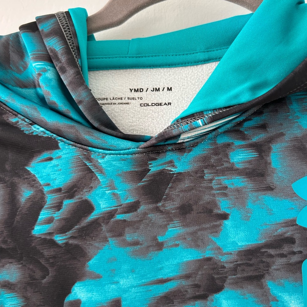Under Armour Kids' Teal and Black Hoodie